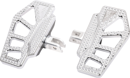 Thrashin Apex Mini Chrome Front Driver Floorboards 2018-2023 Harley Softail