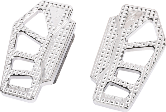 Thrashin Apex Mini Chrome Passenger Floorboards 1986-2023 Harley Touring Softail