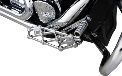 Arlen Ness Diamond Chrome Driver Floorboards for 1982-25 Harley Touring Softail