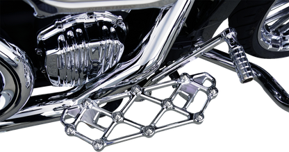 Arlen Ness Diamond Chrome Driver Floorboards for 1982-25 Harley Touring Softail