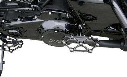 Arlen Ness Diamond Black Passenger Floorboards 1982-2025 Harley Touring Softail