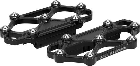 Arlen Ness Diamond Black Passenger Floorboards 1982-2025 Harley Touring Softail