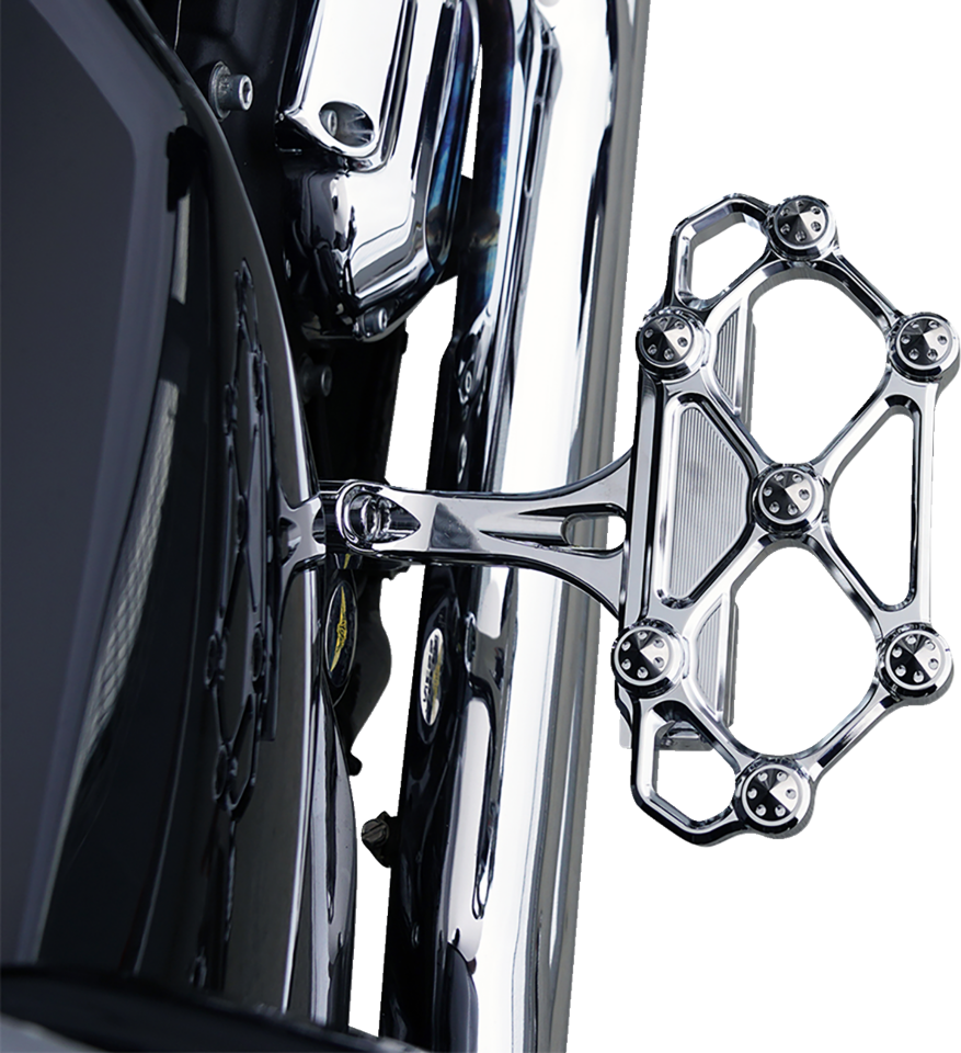 Arlen Ness Diamond Chrome Passenger Floorboards 1982-2025 Harley Touring Softail