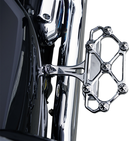 Arlen Ness Diamond Chrome Passenger Floorboards 1982-2025 Harley Touring Softail