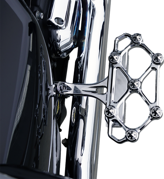 Arlen Ness Diamond Chrome Passenger Floorboards 1982-2025 Harley Touring Softail