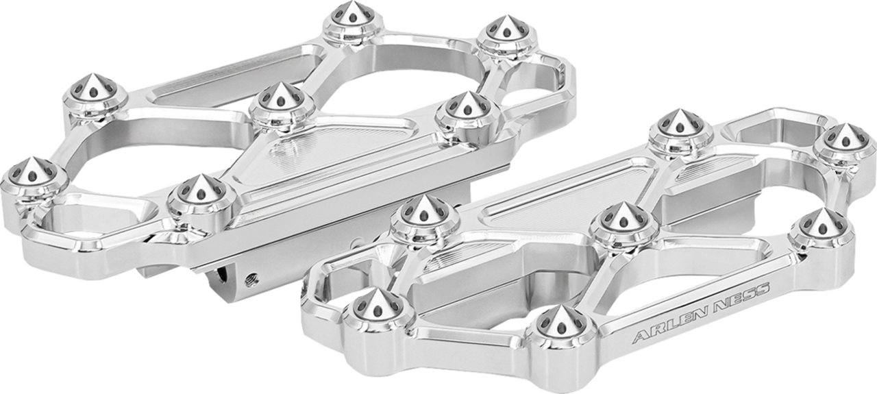 Arlen Ness Diamond Chrome Passenger Floorboards 1982-2025 Harley Touring Softail