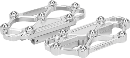 Arlen Ness Diamond Chrome Passenger Floorboards 1982-2025 Harley Touring Softail