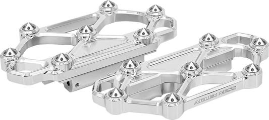 Arlen Ness Diamond Chrome Passenger Floorboards 1982-2025 Harley Touring Softail