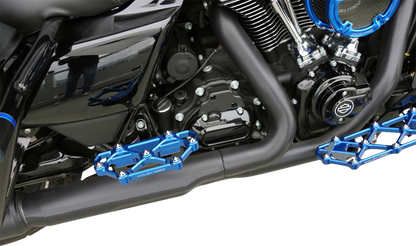 Arlen Ness Diamond Blue Passenger Floorboards 1982-2025 Harley Touring Softail