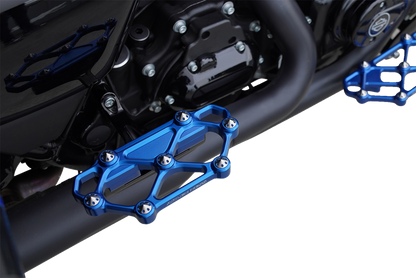 Arlen Ness Diamond Blue Passenger Floorboards 1982-2025 Harley Touring Softail