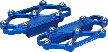 Arlen Ness Diamond Blue Passenger Floorboards 1982-2025 Harley Touring Softail
