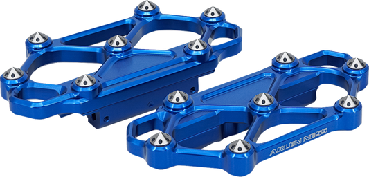 Arlen Ness Diamond Blue Passenger Floorboards 1982-2025 Harley Touring Softail