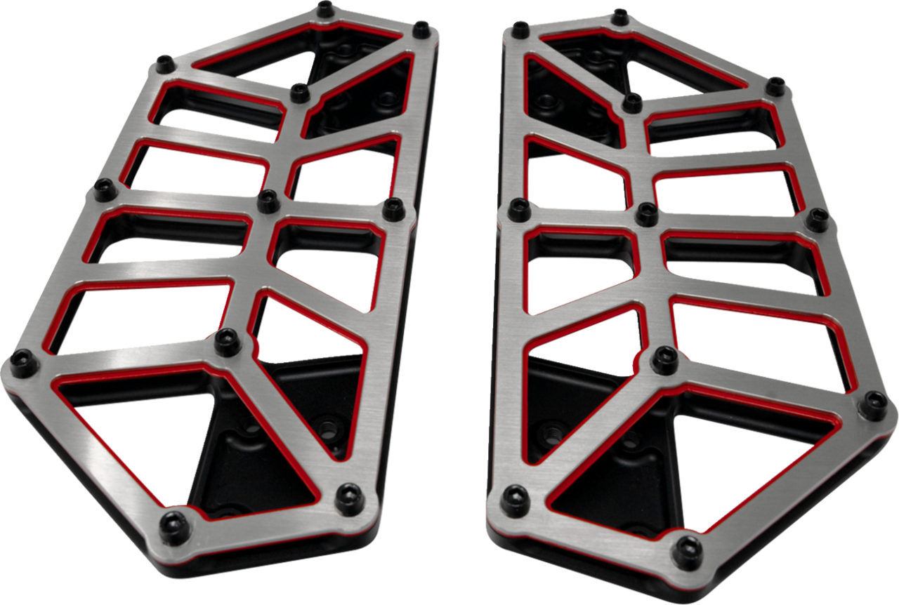 Koldin NXL Redline Driver Floorboards fits 1980-2025 Harley Touring Softail