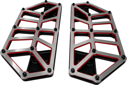 Koldin NXL Redline Driver Floorboards fits 1980-2025 Harley Touring Softail