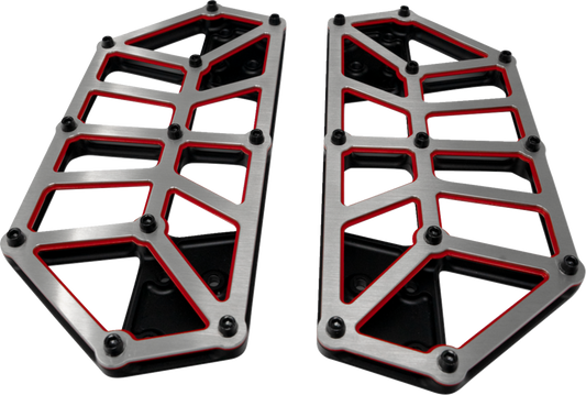 Koldin NXL Redline Driver Floorboards fits 1980-2025 Harley Touring Softail