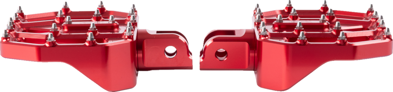 Thrashin Red Mini Aggressor Front Floorboards for 2018-2025 Harley Softail