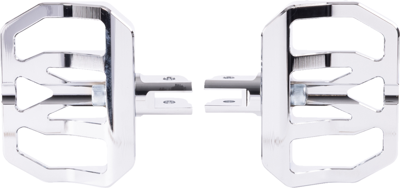 Thrashin Chrome Mini Aggressor Front Floorboards for 2018-2025 Harley Softail