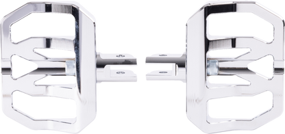 Thrashin Chrome Mini Aggressor Front Floorboards for 2018-2025 Harley Softail