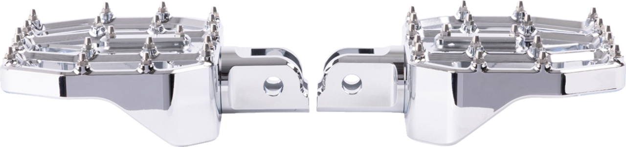 Thrashin Chrome Mini Aggressor Front Floorboards for 2018-2025 Harley Softail