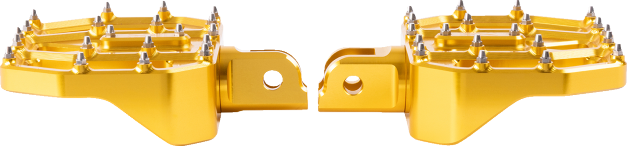 Thrashin Gold Mini Aggressor Front Floorboards for 2018-2025 Harley Softail