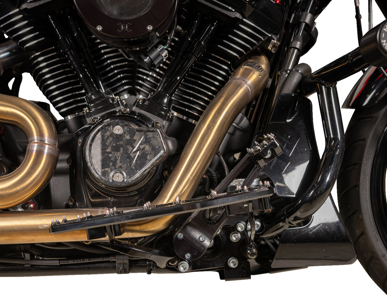 Thrashin Aggressor Driver Black Floorboards for 1984-2025 Harley Touring Softail