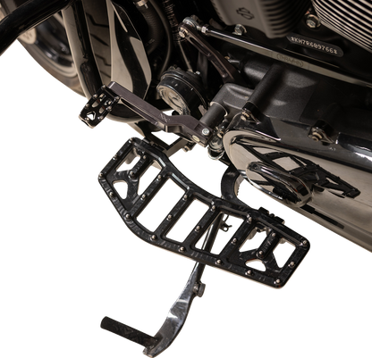 Thrashin Aggressor Driver Black Floorboards for 1984-2025 Harley Touring Softail