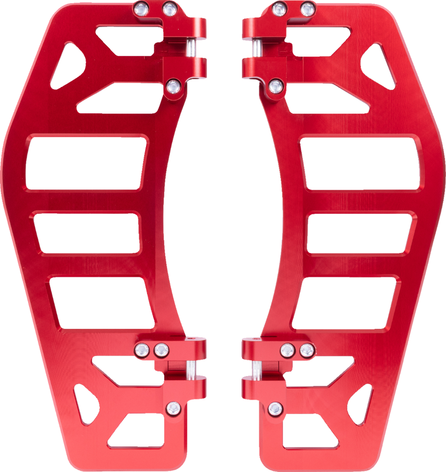 Thrashin Aggressor Driver Red Floorboards for 1984-2025 Harley Touring Softail