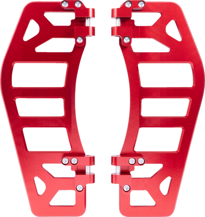 Thrashin Aggressor Driver Red Floorboards for 1984-2025 Harley Touring Softail