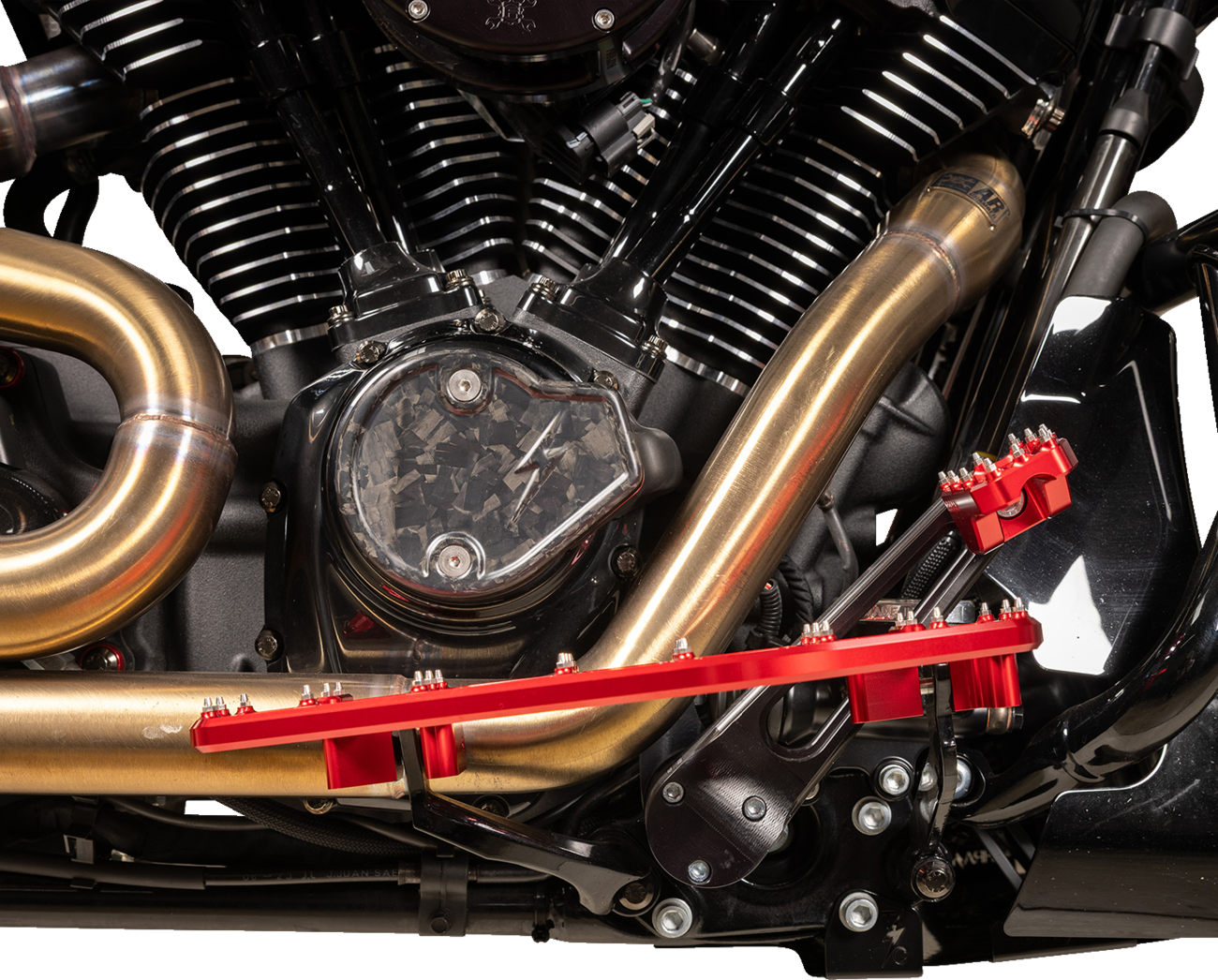 Thrashin Aggressor Driver Red Floorboards for 1984-2025 Harley Touring Softail