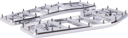 Thrashin Aggressor Driver Chrome Floorboards for 1984-25 Harley Touring Softail