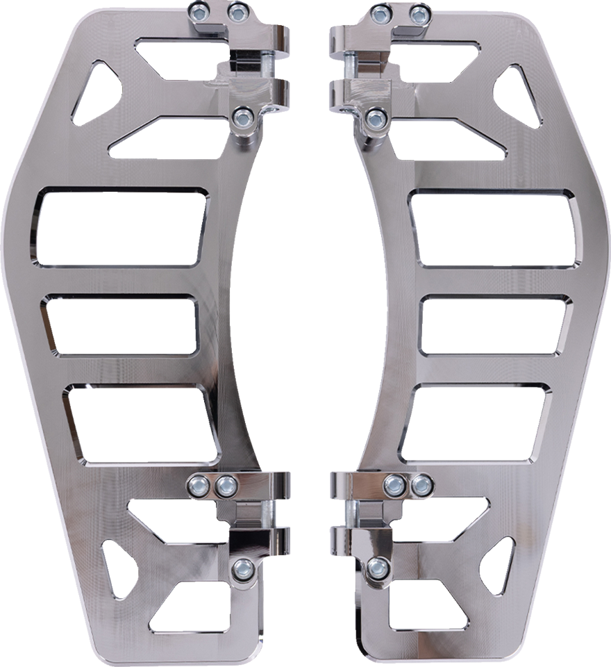 Thrashin Aggressor Driver Chrome Floorboards for 1984-25 Harley Touring Softail
