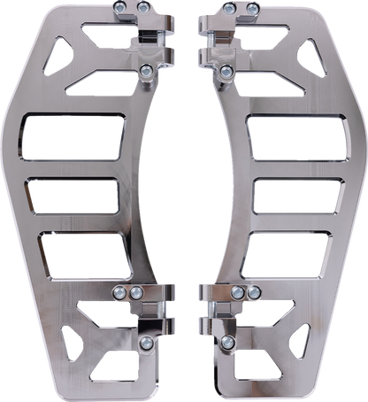 Thrashin Aggressor Driver Chrome Floorboards for 1984-25 Harley Touring Softail