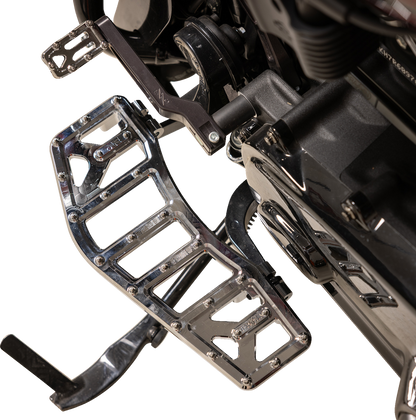 Thrashin Aggressor Driver Chrome Floorboards for 1984-25 Harley Touring Softail