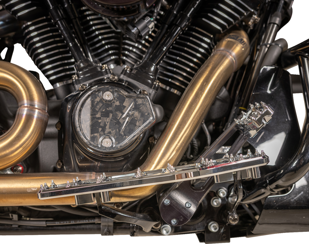 Thrashin Aggressor Driver Chrome Floorboards for 1984-25 Harley Touring Softail