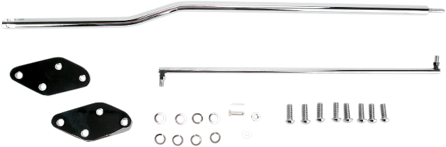 Drag Specialties Chrome +2" Forward Control Extension Kit for 91-17 Harley Dyna