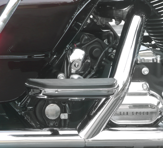 La Choppers Black Passenger Floorboard Tall Comfort Kit for 93-07 Harley Touring
