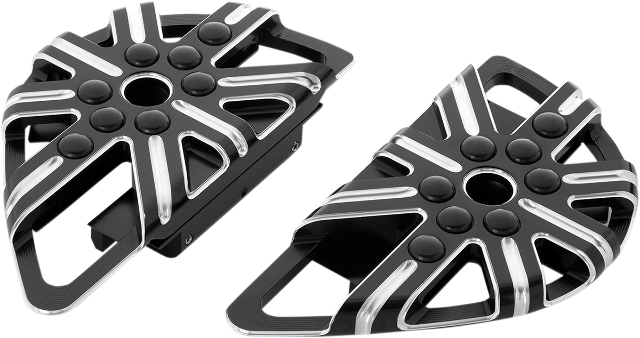Arlen Ness Black 10 Gauge Passenger Floorboards fits 1993-2024 Harley Touring