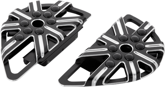 Arlen Ness Black 10 Gauge Passenger Floorboards fits 1993-2024 Harley Touring