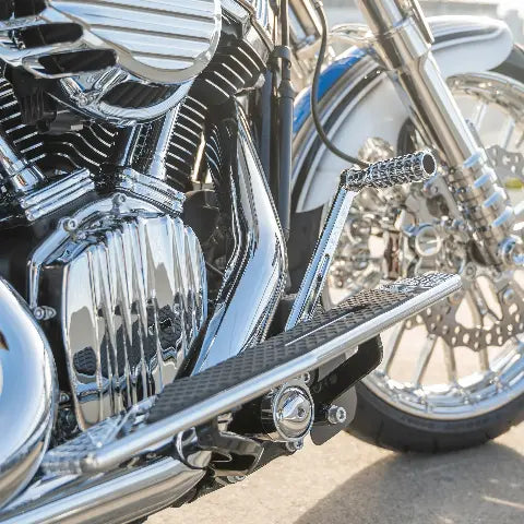 Arlen Ness Chrome SpeedLiner Foot Control Kit for 1999-2026 Harley Touring