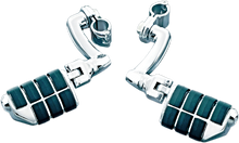 Kuryakyn 7980 Chrome Pair 1" Longhorn Dually Offset Highway Pegs Harley Touring