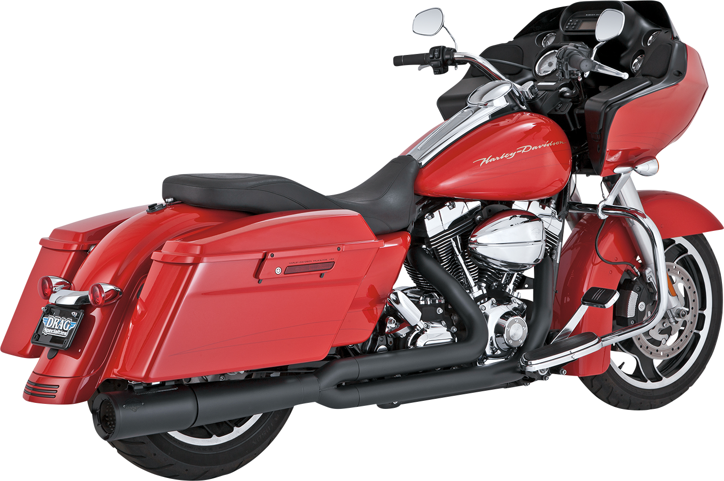 Vance & Hines Pro Pipe 2:1 Black PCX Exhaust System 2010-16 Harley Touring 47361