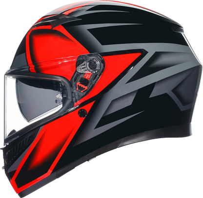AGV K3 Compound Red Unisex Adult Motorcycle Street Riding Full Face Helmet