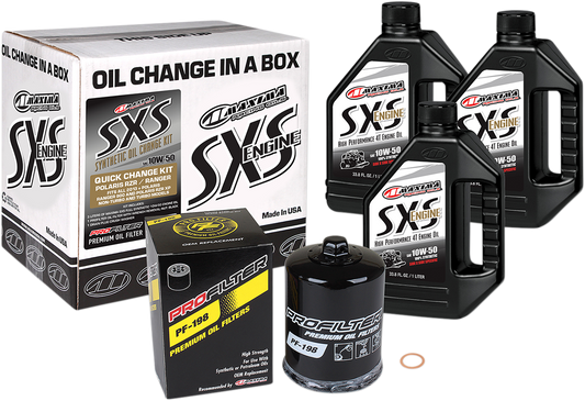 Maxima Synthetic SXS Offroad Engine Oil Change Kit 2011-2022 Polaris Models