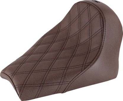 Saddlemen Renegade Brown Lattice Solo Gel Seat for 2018-2024 Indian Scout Bobber