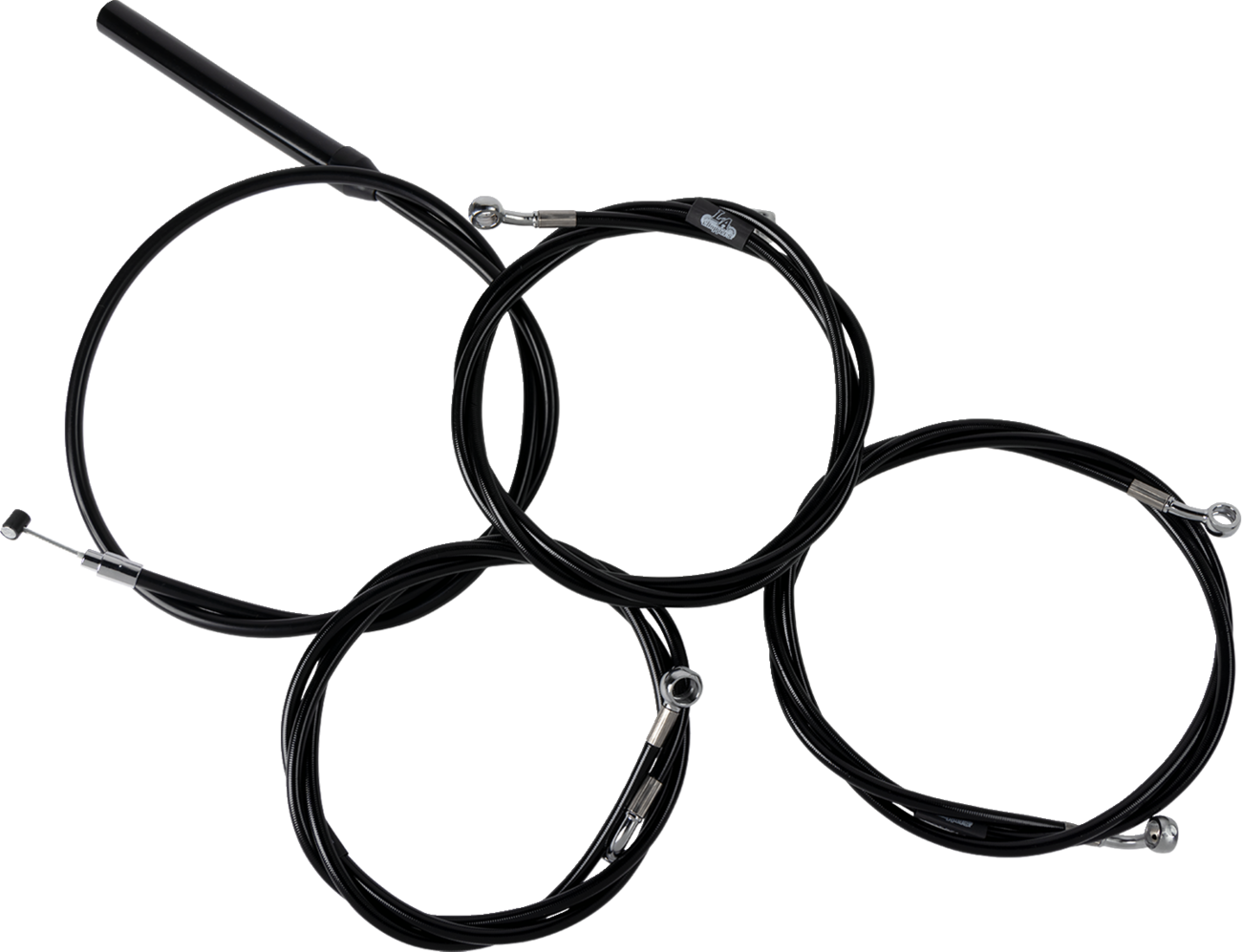 La Choppers Complete Stock Handlebar Black Cable Kit for 2023-26 Harley Touring