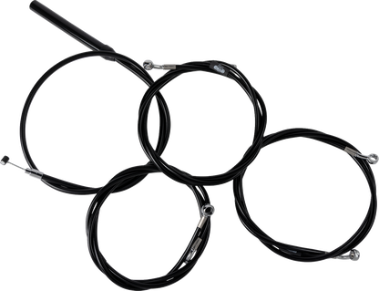 La Choppers Complete Stock Handlebar Black Cable Kit for 2023-26 Harley Touring