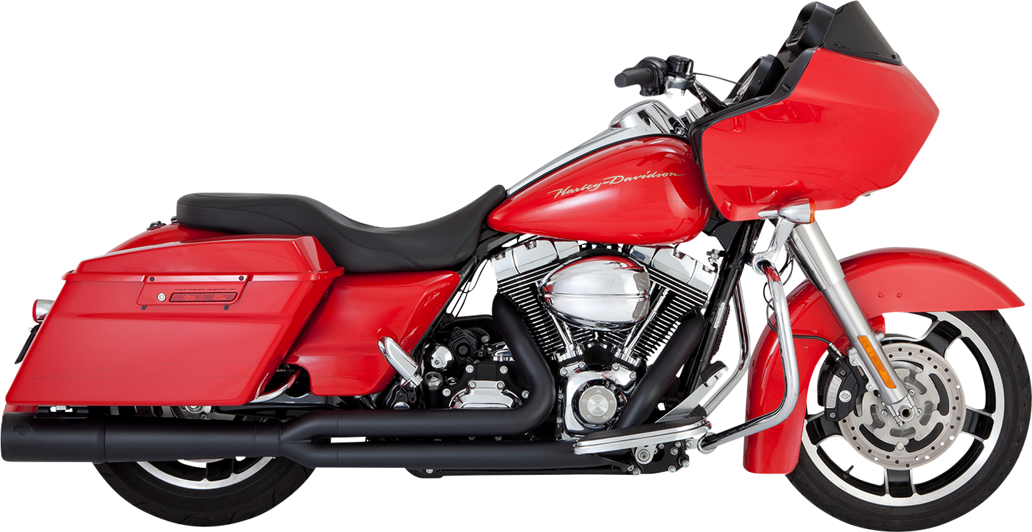 Vance & Hines Pro Pipe 2:1 Black PCX Exhaust System 2010-16 Harley Touring 47361