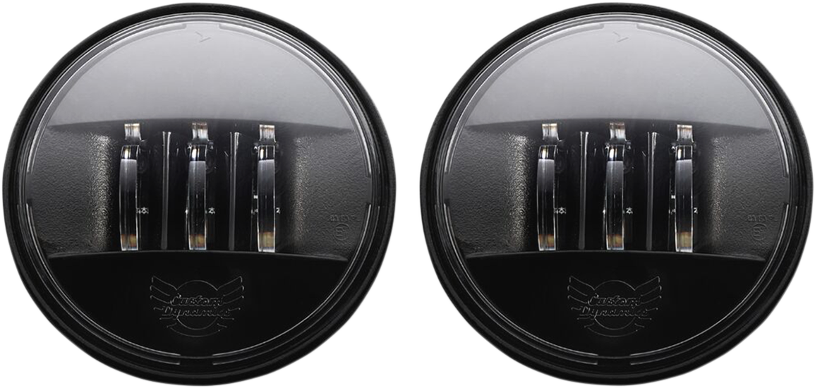 Custom Dynamics ProBeam Black 4.5" LED Passing lamps 2005-2024 Harley Touring