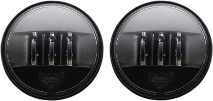 Custom Dynamics ProBeam Black 4.5" LED Passing lamps 2005-2024 Harley Touring