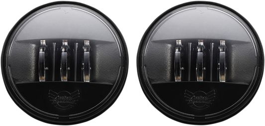 Custom Dynamics ProBeam Black 4.5" LED Passing lamps 2005-2024 Harley Touring